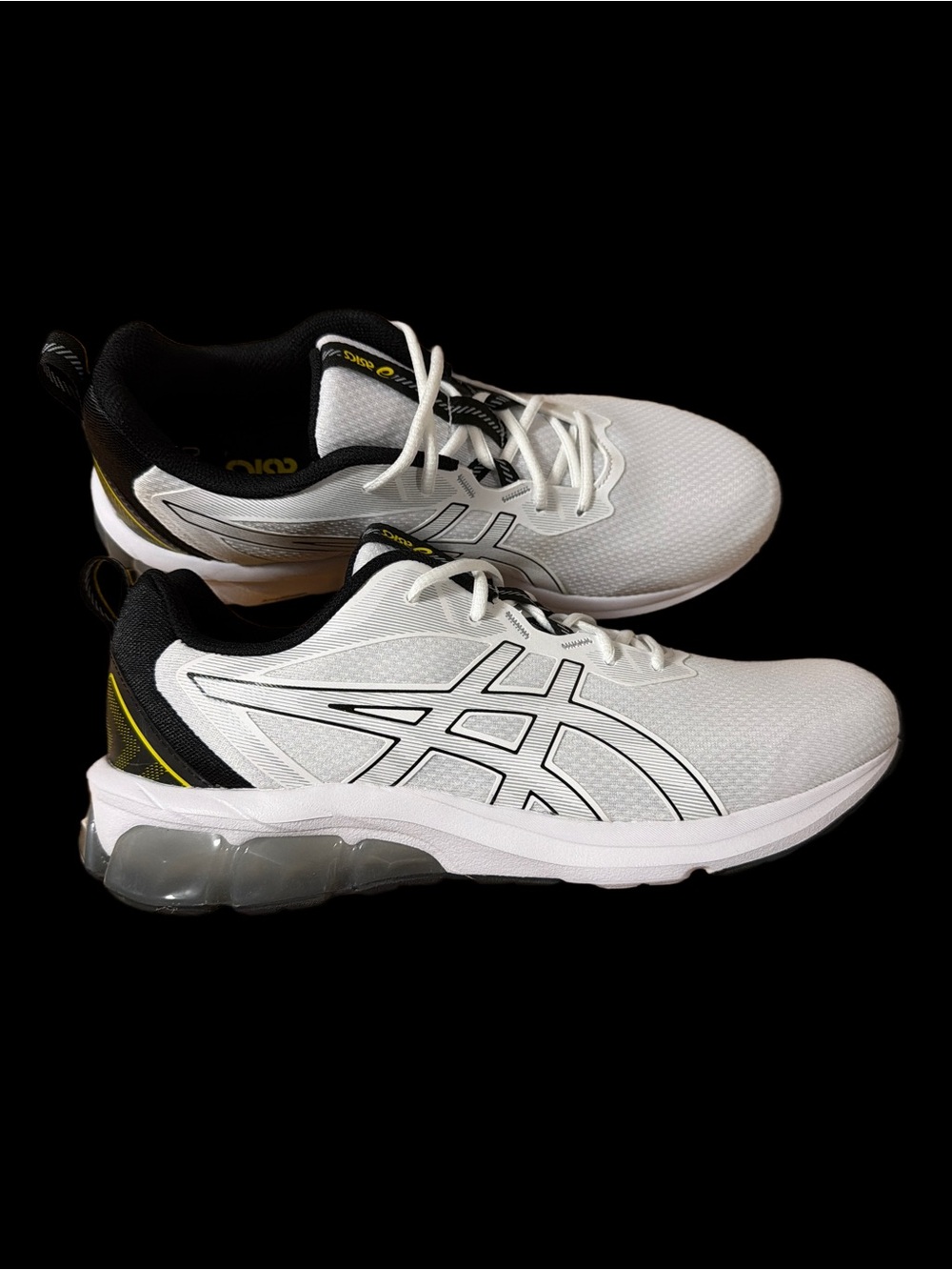 Asics GEL-QUANTUM 90 IV White/Black/Yellow Athletic Sneakers Men’s size 10.5